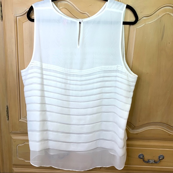 Vince Camuto Sleeveless Ruffle Blouse. Like New! - Picture 2 of 5
